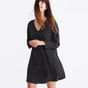 Madewell | Silk button back dress in star scatter